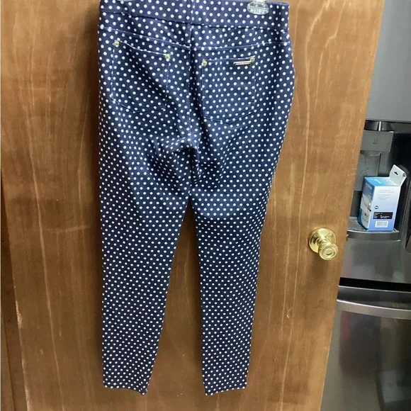 Michael Kors blue with white polka dot pants. - Picture 2 of 8